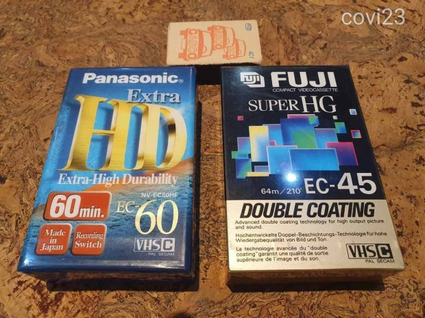 Panasonic Fuji VHSC superhg videkamera kazettk egytt