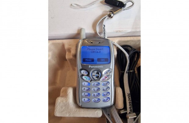 Panasonic GD55 fggetlen mobiltelefon, dobozval s tartozkaival