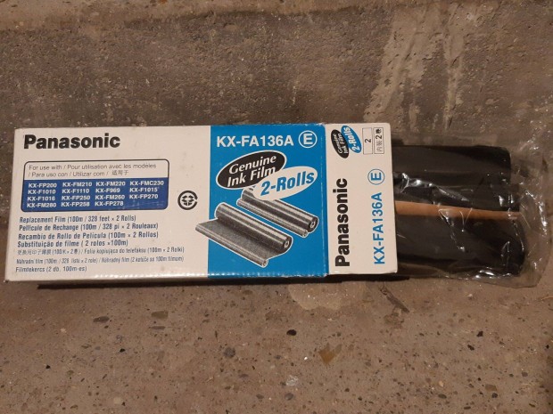Panasonic Kx-Fa136A faxflia filmtekercs 2db eredeti
