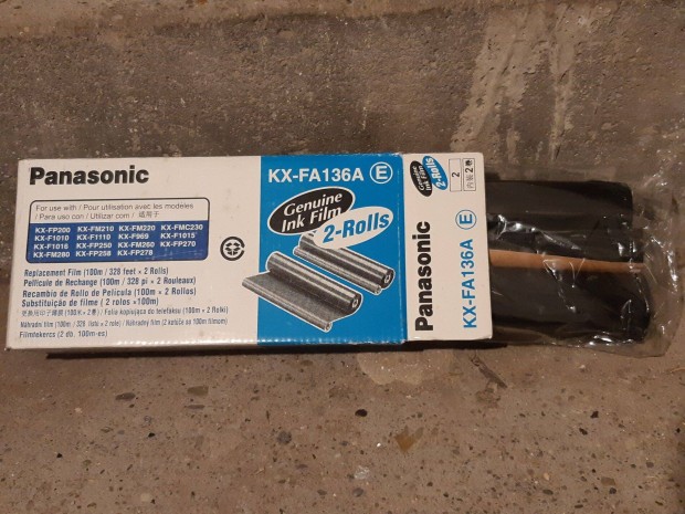 Panasonic Kx-Fa136A faxfólia filmtekercs 2db eredeti