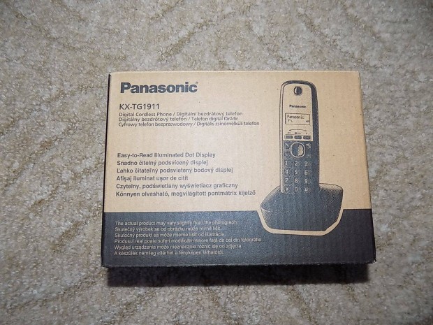 Panasonic Kx-TG1911 telefon, dobozban, jtllssal