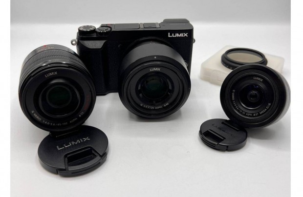 Panasonic Lumix DMC-Gx80 3 objektvvel + szr+ tska | 1 v garancia