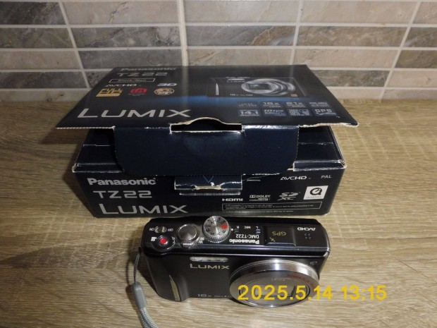 Panasonic Lumix DMC-TZ22 Digitális fényképezőgép 14Mpix Touchscreen,GP