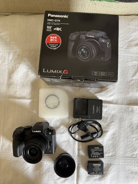 Panasonic Lumix G7 hibátlan állapotban kiegészítőkkel