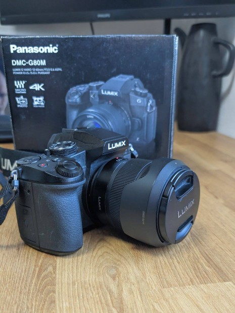 Panasonic Lumix G80 MILC szett (4K video, 11.400 expo, dupla stabiliz