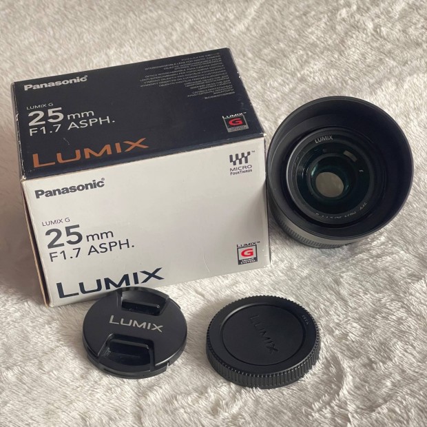 Panasonic Lumix G 25mm f/1.7 ASPH (H-H025E-K) fixobjektív MFT micro fo