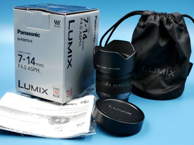 Panasonic Lumix G Vario 7-14mm f/4 nagy látószögű objektív