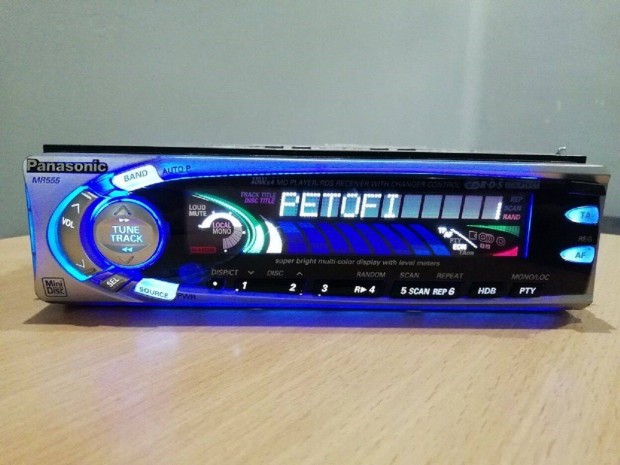 Panasonic MD minidisc autórádió rádió fejegység
