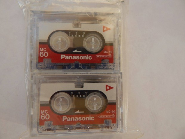 Panasonic Microcasette MC-60 Mikro kazetta 2Db Egyben