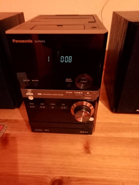 Panasonic Mini Hifi kazetta cd usb fm