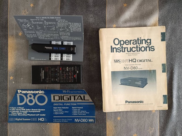 Panasonic NV D80 Hifi VHS magn tartozkok