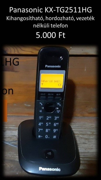 Panasonic Otthoni hordozhat telefon