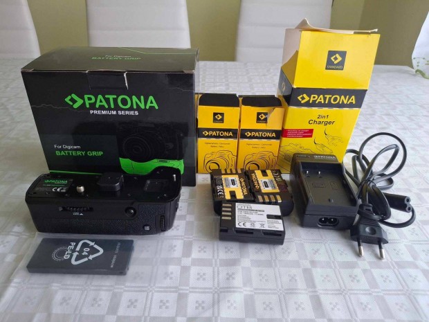 Panasonic Patona markolat (GH5ii,GH5s,GH5) ,töltő és 3db akku eladó