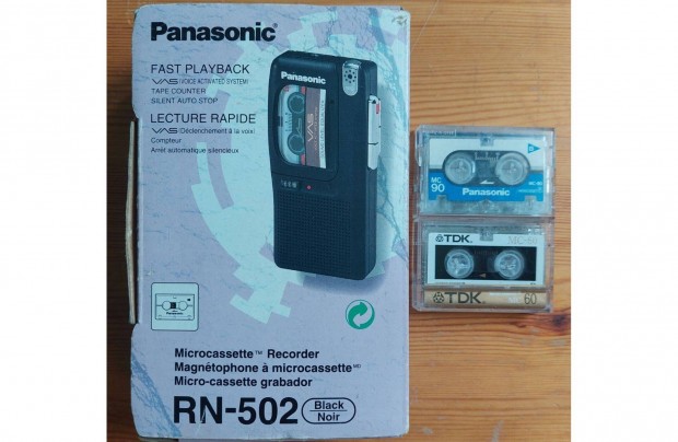 Panasonic RN-502 Microcassette Diktafon Walkman Kazetts MAGN