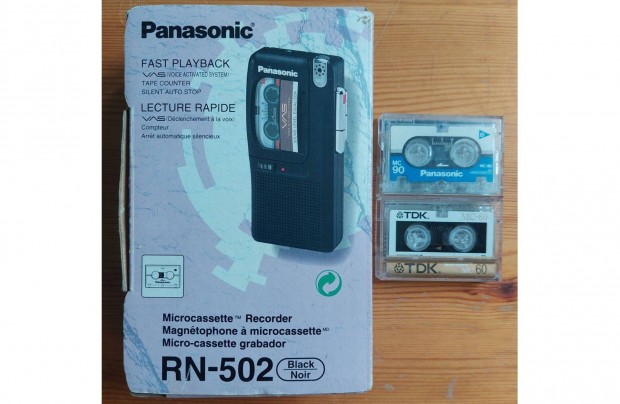 Panasonic RN-502 Microcassette Diktafon Walkman Mini Kazetts MAGN