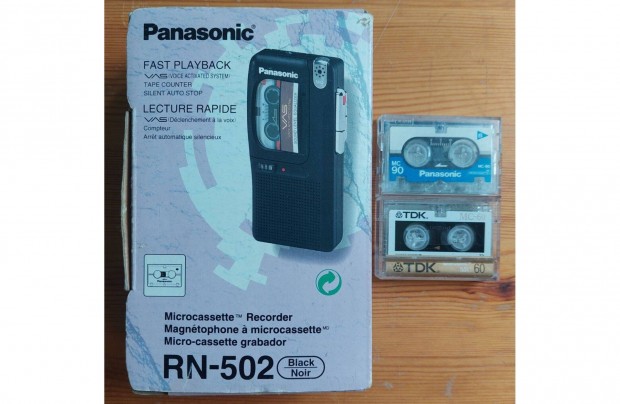 Panasonic RN-502 Microcassette Diktafon Walkman Mini Kazetts MAGN