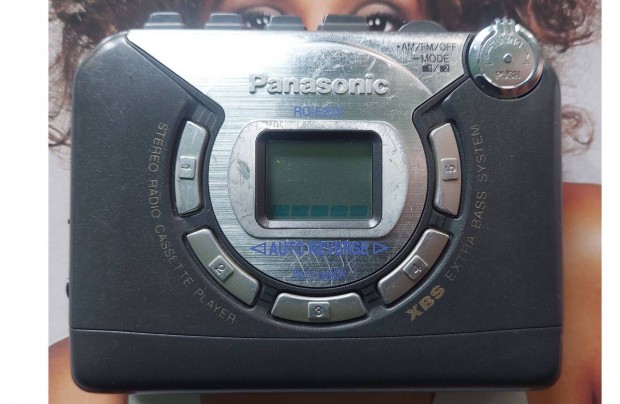 Panasonic RQ-E25V Rdi FM/AM ODA-Vissza Jtsz Walkman Kazetts MAGN