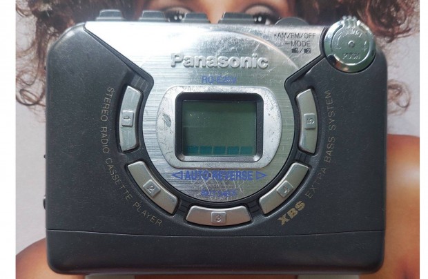 Panasonic RQ-E25V Rdi FM/AM ODA-Vissza Jtsz Walkman Kazetts MAGN