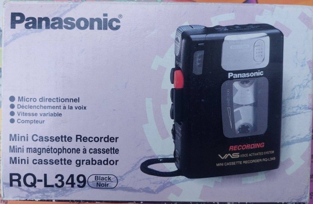 Panasonic RQ-L349 Diktafon (Sebessgszablyz) Walkman Kazetts MAGN