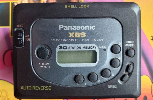 Panasonic RQ-V201 Rdi FM/AM ODA-Vissza Jtsz Walkman Kazetts MAGN