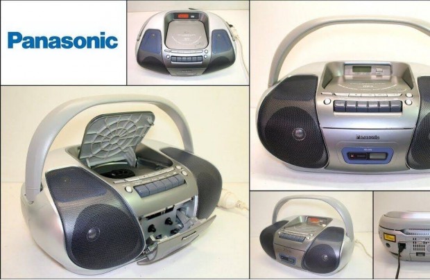 Panasonic RX-D29 AM/FM rdi, CD+MP3 lejtsz, kazetts magn