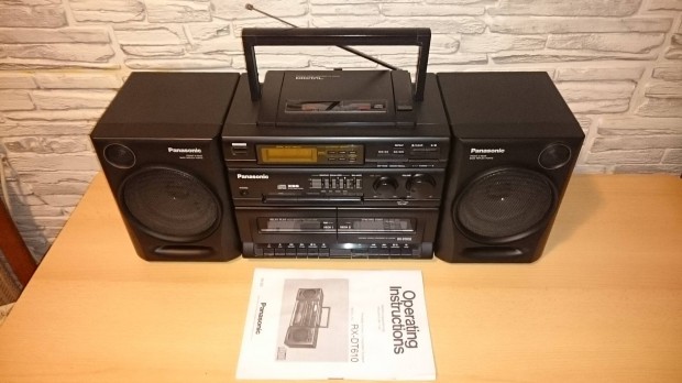 Panasonic RX-DT610 hordozhat CD lejtsz rdi kazetts, rdismagn