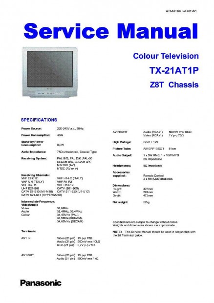 Panasonic TX21AT1P Televizi