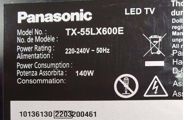 Panasonic TX-55LX600E 4K UHD Smart android LED tv