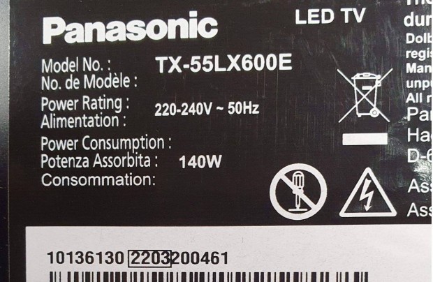 Panasonic TX-55LX600E 4K UHD Smart android LED tv