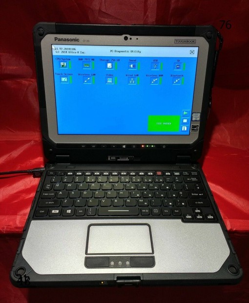 Panasonic Toughbook.CF-20-'tsll'tablet -.srlt"kijelzs _ _- '