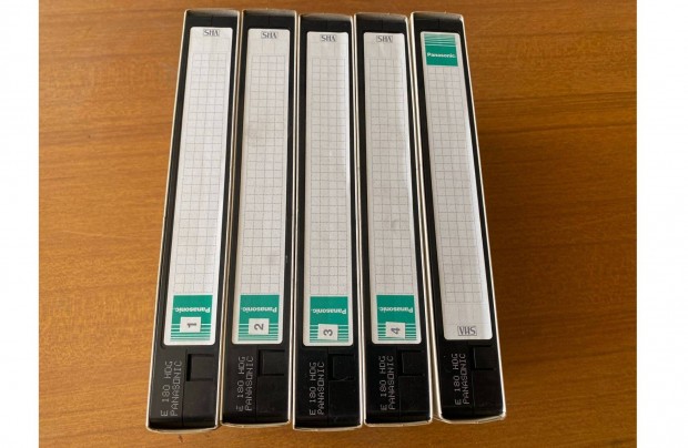 Panasonic VHS videkazetta (4 db)