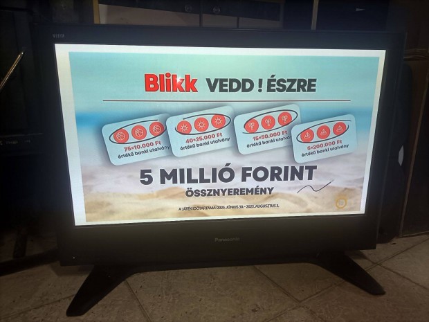 Panasonic Viera 94 cm -es Plazma Tv/Tökéletes működéssel/HDMI