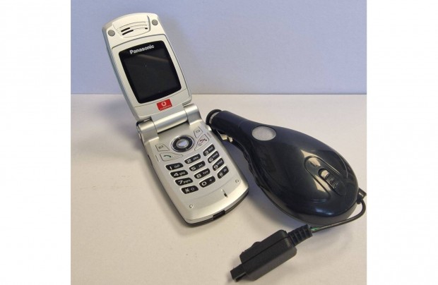 Panasonic X400 fggetlen szp llapot mobiltelefon, auts tltvel