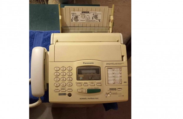 Panasonic fax 4 az 1-ben. Norml papros msol. Digi zenet rgz