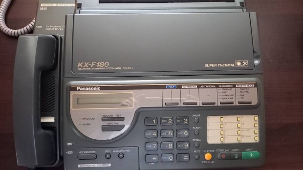 Panasonic jó állapotú üzenetrögzítős telefon és telefax, fax
