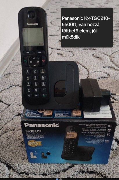 Panasonic vezetk nlkli telefon