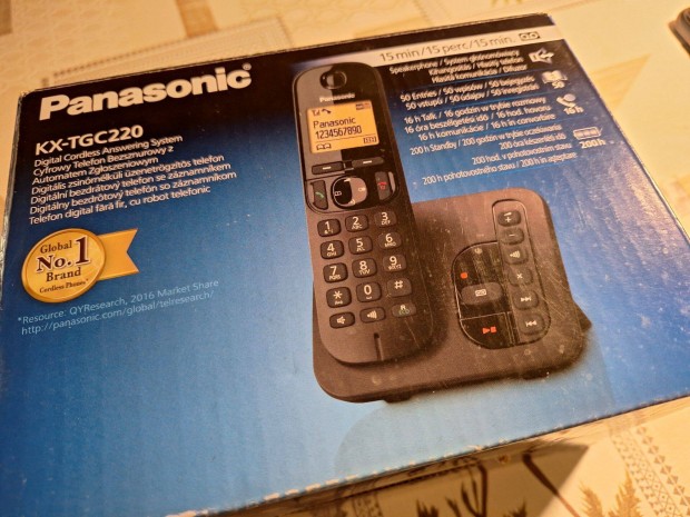 Panasonic vezet�k n�lk�li �zenetr�gzit�s telefon