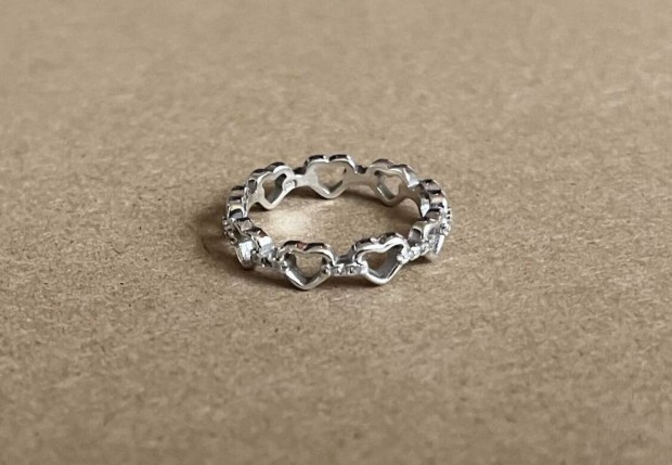 Pandora 925 Sterling szív ezüst gyűrű