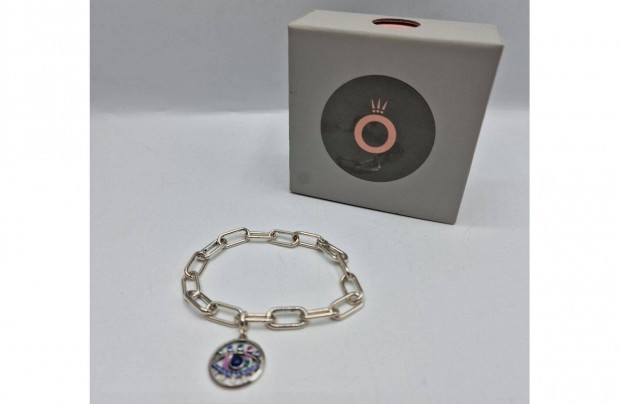 Pandora ME kis szemű láncos karkötő 20cm + charm