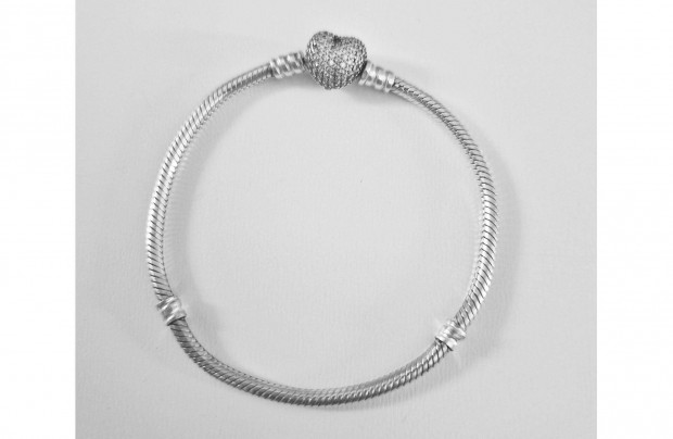 Pandora Moments ezst karkt pav szv zrral 590727CZ Mret: 18cm