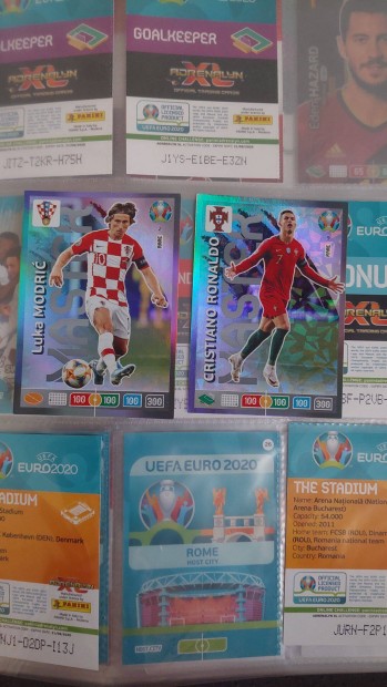 Panini Adrenalyn XL EURO 2020 Ronaldo s Modric Master krtyk