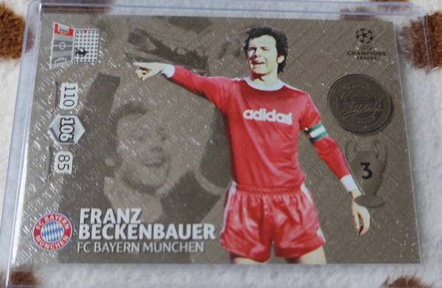 Panini Champions League 2012/13 Beckenbauer legend krtya