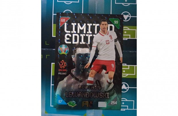 Panini EURO 2020 kick off 2021 Lewandowski XXL Limited krtya