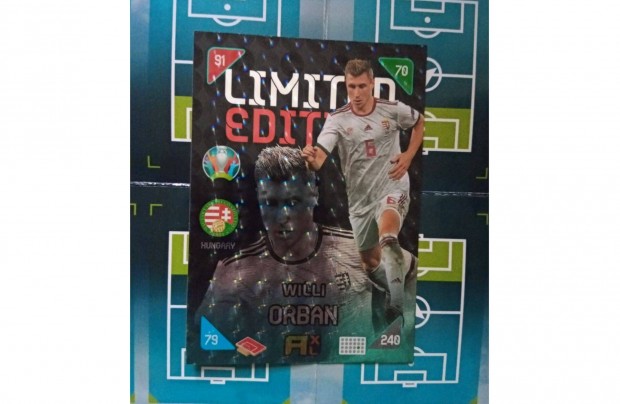 Panini EURO 2020 kick off Orban Willi XXL Limited krtya