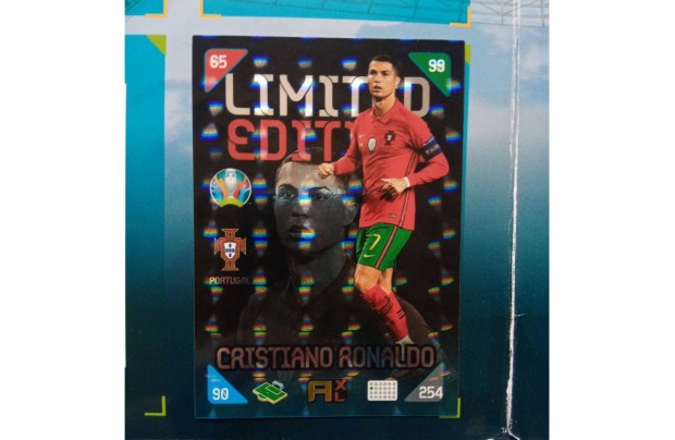 Panini Euro 2020 Kick Off 2021 Cristiano Ronaldo Limited focis krtya