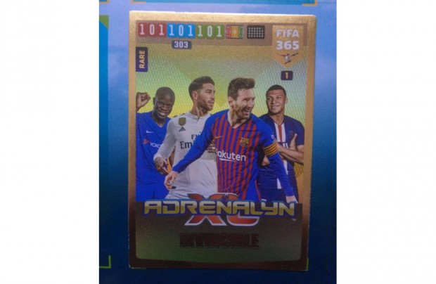 Panini FIFA 365 2020 Adrenalyn Invincible focis kártya
