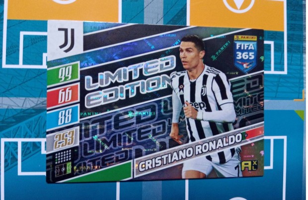 Panini FIFA 365 2022 Adrenalyn Cristiano Ronaldo Limited focis krtya