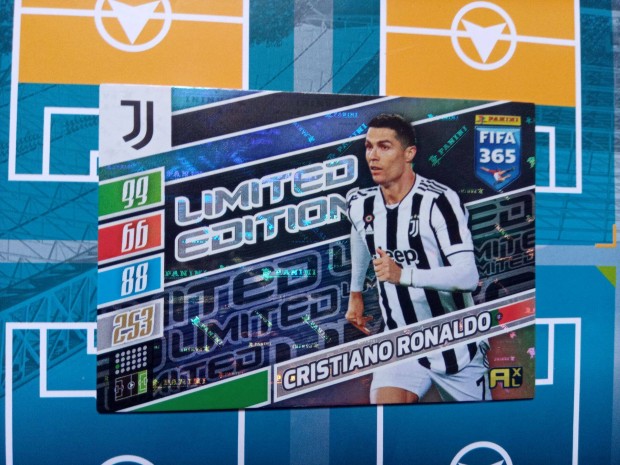 Panini FIFA 365 2022 Adrenalyn Cristiano Ronaldo Limited focis krtya