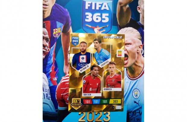 Panini FIFA 365 2023 Adrenalyn Invincible kártya