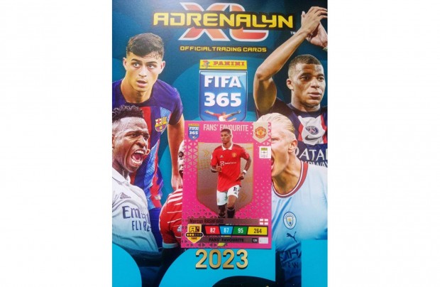 Panini FIFA 365 2023 Adrenalyn Rasford Fans Favourite focis krtya